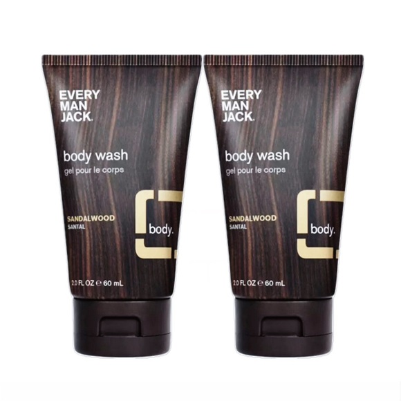 Every Man Jack Other - Every Man Jack Sandalwood Men’s Hydrating Body Wash Travel Set